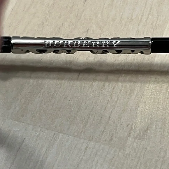 Burberry 3089 Silver & Black Aviator Sunglasses FRAMES ONLY - Picture 8 of 16